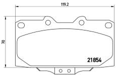 Sada brzdových platničiek kotúčovej brzdy BREMBO P 56 034