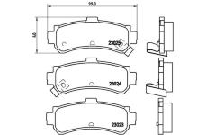 Sada brzdových platničiek kotúčovej brzdy BREMBO P 56 035