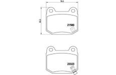 Sada brzdových destiček, kotoučová brzda BREMBO P 56 048