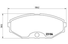 Sada brzdových platničiek kotúčovej brzdy BREMBO P 56 052