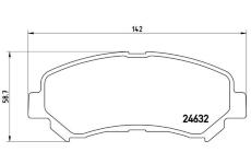 Sada brzdových destiček, kotoučová brzda BREMBO P 56 062