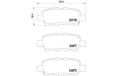 Sada brzdových platničiek kotúčovej brzdy BREMBO P 56 087