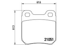 Sada brzdových destiček, kotoučová brzda BREMBO P 59 010