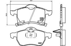 Sada brzdových destiček, kotoučová brzda BREMBO P 59 032