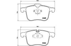 Sada brzdových platničiek kotúčovej brzdy BREMBO P 59 049