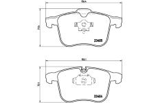 Sada brzdových destiček, kotoučová brzda BREMBO P 59 049