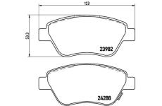 Sada brzdových destiček, kotoučová brzda BREMBO P 59 051X