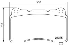 Sada brzdových destiček, kotoučová brzda BREMBO P 59 079