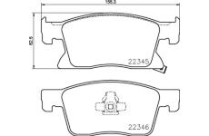 Sada brzdových destiček, kotoučová brzda BREMBO P 59 091