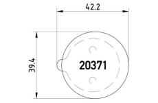 Sada brzdových destiček, parkovací brzda BREMBO P 61 014