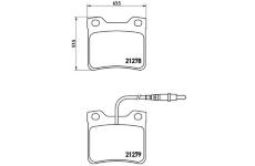 Sada brzdových destiček, kotoučová brzda BREMBO P 61 038