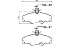 Sada brzdových platničiek kotúčovej brzdy BREMBO P 61 056