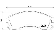 Sada brzdových destiček, kotoučová brzda BREMBO P 61 089