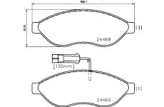 Sada brzdových destiček, kotoučová brzda BREMBO P 61 090