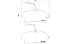 Sada brzdových destiček, kotoučová brzda BREMBO P 61 109