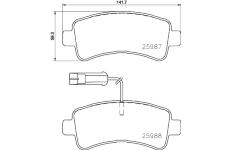 Sada brzdových destiček, kotoučová brzda BREMBO P 61 130