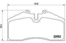 Sada brzdových destiček, kotoučová brzda BREMBO P 65 005