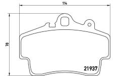 Sada brzdových platničiek kotúčovej brzdy BREMBO P 65 007