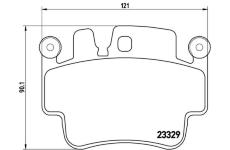 Sada brzdových platničiek kotúčovej brzdy BREMBO P 65 009