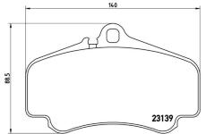 Sada brzdových platničiek kotúčovej brzdy BREMBO P 65 011