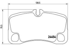 Sada brzdových destiček, kotoučová brzda BREMBO P 65 013