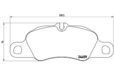 Sada brzdových platničiek kotúčovej brzdy BREMBO P 65 019