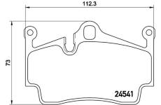 Sada brzdových destiček, kotoučová brzda BREMBO P 65 028