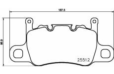 Sada brzdových destiček, kotoučová brzda BREMBO P 65 037