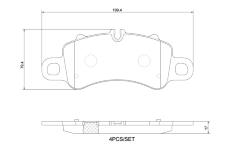 Sada brzdových destiček, kotoučová brzda BREMBO P 65 041