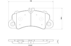 Sada brzdových destiček, kotoučová brzda BREMBO P 65 043X