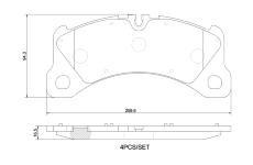 Sada brzdových destiček, kotoučová brzda BREMBO P 65 047