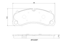 Sada brzdových destiček, kotoučová brzda BREMBO P 65 048