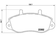 Sada brzdových destiček, kotoučová brzda BREMBO P 68 025