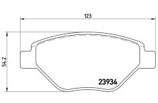 Sada brzdových destiček, kotoučová brzda BREMBO P 68 031