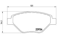 Sada brzdových destiček, kotoučová brzda BREMBO P 68 031