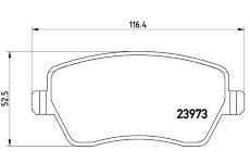 Sada brzdových destiček, kotoučová brzda BREMBO P 68 033E