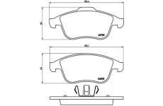 Sada brzdových platničiek kotúčovej brzdy BREMBO P 68 045