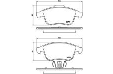 Sada brzdových destiček, kotoučová brzda BREMBO P 68 046