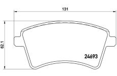 Sada brzdových destiček, kotoučová brzda BREMBO P 68 053