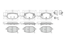 Sada brzdových destiček, kotoučová brzda BREMBO P 68 080
