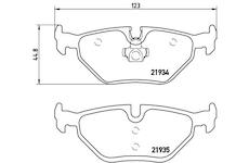 Sada brzdových destiček, kotoučová brzda BREMBO P 71 006