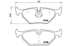 Sada brzdových destiček, kotoučová brzda BREMBO P 71 006