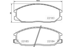 Sada brzdových destiček, kotoučová brzda BREMBO P 77 002