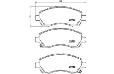 Sada brzdových platničiek kotúčovej brzdy BREMBO P 78 009