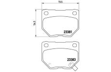 Sada brzdových destiček, kotoučová brzda BREMBO P 78 016