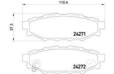 Sada brzdových destiček, kotoučová brzda BREMBO P 78 020X