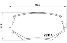 Sada brzdových destiček, kotoučová brzda BREMBO P 79 009