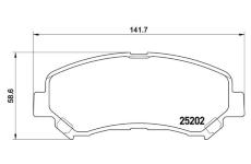 Sada brzdových platničiek kotúčovej brzdy BREMBO P 79 028