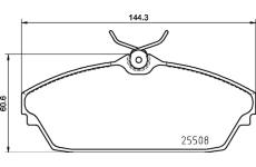 Sada brzdových destiček, kotoučová brzda BREMBO P 82 003