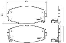 Sada brzdových destiček, kotoučová brzda BREMBO P 83 020